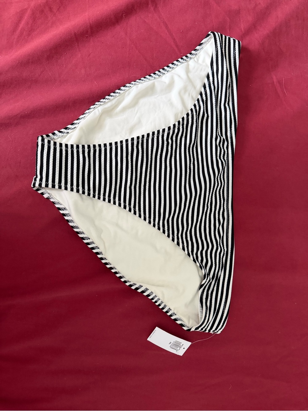 Old Navy Black & White Striped Swim Bottoms